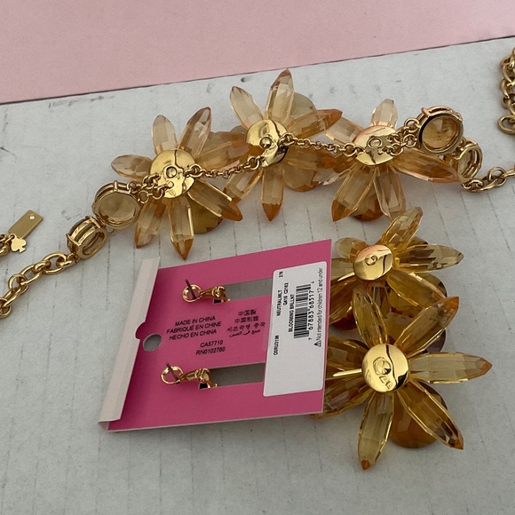 Kate Spade Blooming Brilliant Blossom Necklace and earrings set - Picture 13 of 13